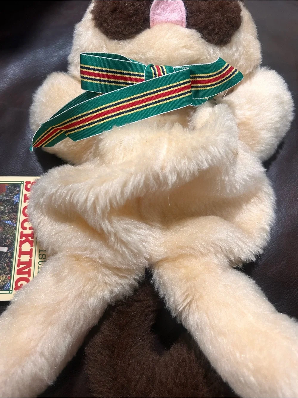 Vintage CHRISTMAS HALLMARK NWT STUFFABLES CAT STOCKING